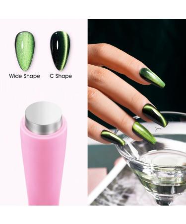 Gellen 5 in 1 Cat Eye Magnet for Nails - Multi-Function Strong Magnetic Nail Tools & 3D Gel Wand Stick Accessories for Salon & Manicure - Pink - Buy Online on GoSupps.com