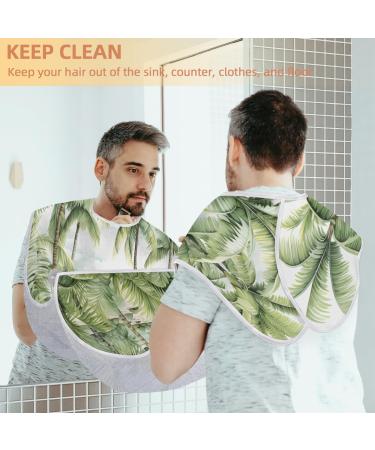 Plant Palm Tree Beard Bib Apron - Hair Catcher for Men | Perfect Father's Day & Anniversary Gifts with 2 Suction Cups - Buy Online on GoSupps.com