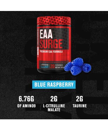 EAA Surge Premium EAA Supplement - Muscle Building & Recovery Powder - Blue Raspberry 20 Servings - Buy Online on GoSupps.com
