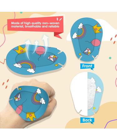 120pcs Kids Adhesion Eye Patches - Cartoon Breathable Cotton Bandages for Amblyopia & Cross Eye - International Shipping - Buy Online on GoSupps.com