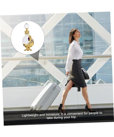 Beatifufu 1pc Peacock Essential Oil Bottle Liquid Holder Liquid Dispenser Dropper Bottle Liquid Bottle Women Perfume Bottle Empty Perfume Bottle Home Perfume Bottle Glass Empty Holder 3.1x10.5cm Golden - Buy Online on GoSupps.com