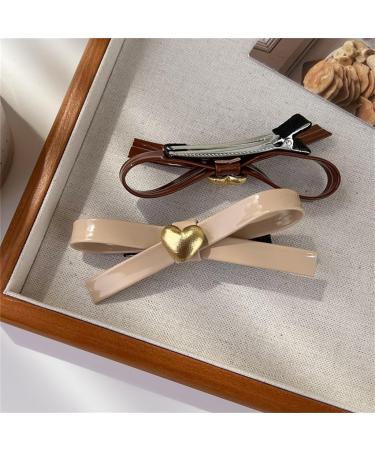 hgnxa Love Heart Hair Clip Ballet Style Hairpin Duckbill Hairclips Hair Barrettes for Women Side Bangs Hair Styling Tool - Buy Online on GoSupps.com