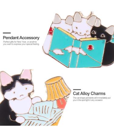 Valiclud 20 Pieces Metal Cat Charms - Enamel Cat Design Alloy Animal Trailer Charms for DIY Jewelry - Buy Online on GoSupps.com