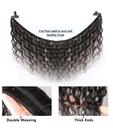 Kalimiku 12A Grade Brazilian Body Wave Hair Bundles 14 16 18 Inch - 100% Unprocessed Virgin Hair Extensions for Women - Natural Black Color - 3 Bundles Deal - Buy Online on GoSupps.com