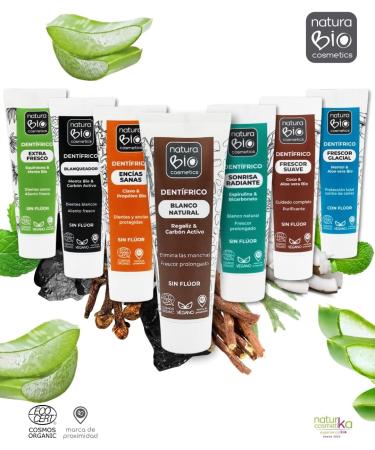  Naturabio Cosmetics NaturaBIO Cosmetics - Natural White Toothpaste with Licorice and Activated Charcoal Gluten Free Fluorine Free Sulfate Free 75ml - Buy Online on GoSupps.com