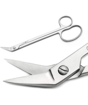 REMOS Toenail Scissors with Angled tip Made of Stainless Steel - 18 cm - Buy Online on GoSupps.com