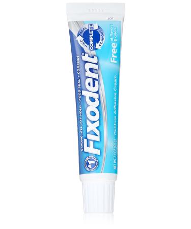 Fixodent Complete Free Denture Adhesive Cream 2.4 Oz (Pack of 6) 2.4 Ounce (Pack of 6)