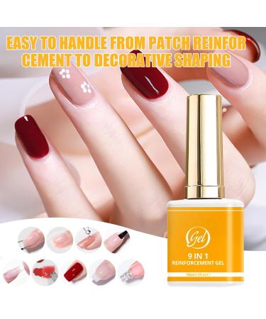 DzpKrka Nail Glue Gel | 9-in-1 15ml Nail Polish Glue | Long-Lasting Manicure Gel | For Women Daily Use Home Salon Party Wedding Holiday Formal Casual - Buy Online on GoSupps.com