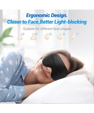 3D Sleep Mask Palifel | Contoured Cup Sleeping Mask for Men & Women | 100% Lightblocking Night Mask | Adjustable Strap | Breathable Eye Cover - Buy Online on GoSupps.com