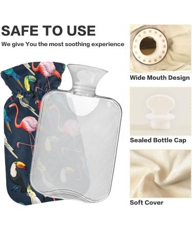 Exotic Birds Hot Water Bottle with Cover - 2L Large Pain Relief Solution | Perfect for Comfort & Warmth - Buy Online on GoSupps.com
