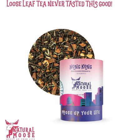Global Natural Moose Tea Trotters | Premium Loose Leaf Tea | Hong Kong | Spiced tea blend with black tea which tastes like its far eastern spices. | 100g - Buy Online on GoSupps.com