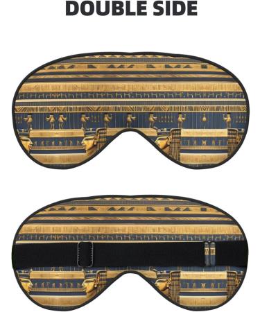 Egyptian Pharaonic Frescoes Eye Mask - Soft Elastic & Adjustable Comfort for Men & Women | Nighttime Sleep Essentials - Buy Online on GoSupps.com