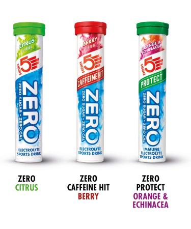 HIGH5 ZERO Electrolyte Tablets | Hydration Tablets Enhanced with Vitamin C | 0 Calories & Sugar Free | Boost Hydration Performance & Wellness | Variety Pack 60 Tablets (20x Pack of 3) Variety Pack 20 Count (Pack of 3) - Buy Online on GoSupps.com