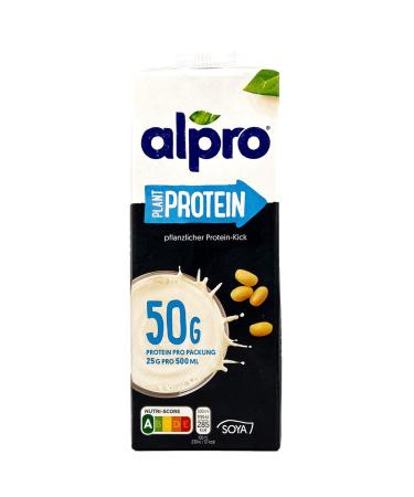 Buy Alpro Protein Soya Drinks - Pack of 2 (1L) | 100% Plant-Based | 50g Protein per Pack - International Shipping Available - Buy Online on GoSupps.com