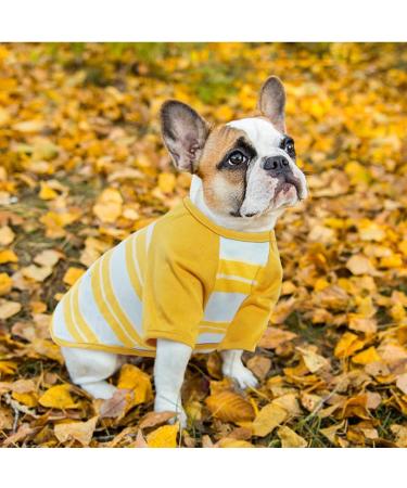 DENTRUN 2 Pack Stripe Dog Shirts for Small Medium Large Pets | Lightweight Breathable Apparel for Dogs & Cats | Soft Basic Outfit Vests in Red & Yellow | XX-Small - Buy Online on GoSupps.com