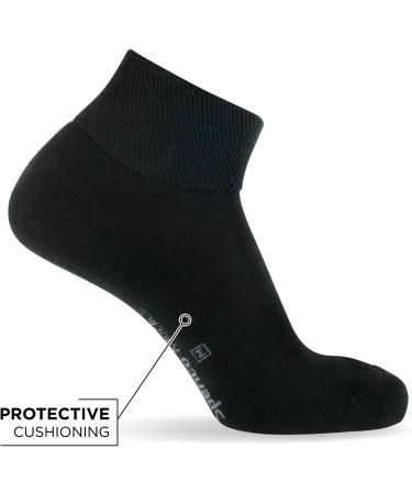 Medics Quarter-Length Diabetic Compression Socks - Small Black - Buy Online on GoSupps.com