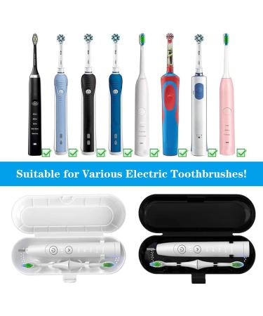 Portable Electric Toothbrush Travel Case - 2 Pack Protective Cover with Holder for Camping School & Outdoor Use - Buy Online on GoSupps.com