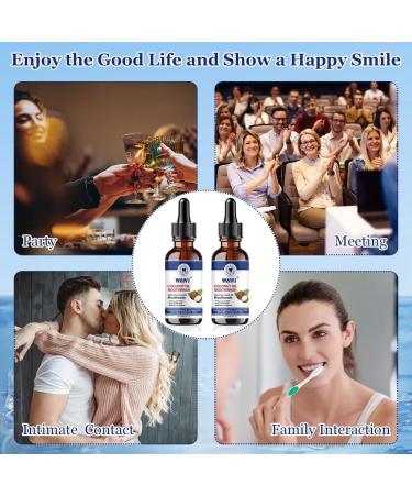 WAWJ Coconut Oil Mouthwash for Teeth with Tongue Scraper Teeth Total Care Mouthwash Natural Mouth Cleaning for Fresh Breath Healthy Teeth (120ml) - Buy Online on GoSupps.com