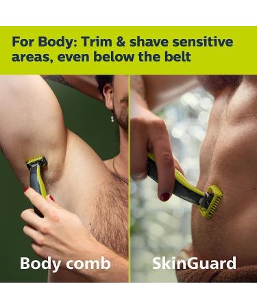 Philips OneBlade 360 Face & Body Wet & Dry Trim Edge & Shave with the 5-in-1 Adjustable Comb and Body Comb QP2834/20 OneBlade Face & Body - Buy Online on GoSupps.com