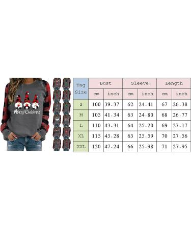 FUAIOKT Women's Oversized Christmas Shirt - Cute Reindeer Snowman Graphic Tee - Xmas Holiday Pullover Top (D-red, Large) - Buy Online on GoSupps.com