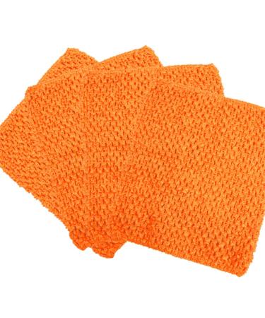 Time to Sparkle 4pcs Crochet Tube Top Crochet Tutu Infant Dress Baby Girls Skirt Pettiskirt 8"x10" Orange 20x25cm Orange - Buy Online on GoSupps.com