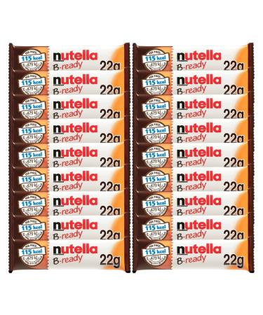 Snack Bundle Containing Nutella B-ready Wafer Filled with Hazelnut Nutella Spread Pack of 18 x 22g