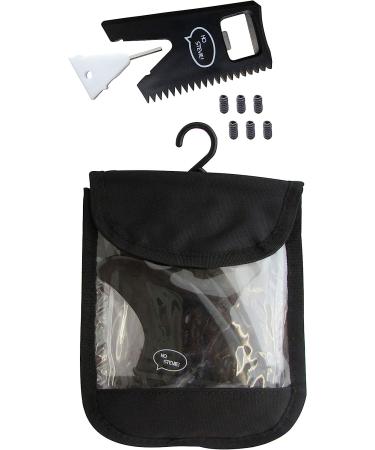 Ho Stevie! Fiberglass Reinforced Polymer Surfboard Fins - Thruster (3 Fins) - Twin Tab | Single Tab | Includes Fin Bag, Screws, Wax Comb, and Fin Key - Black - Buy Online on GoSupps.com