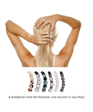 Aethland Pearl Hair Clip Set - 6 PCS French Barrettes & Jaw Clips for Women and Girls - Buy Online on GoSupps.com