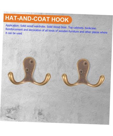 Alipis 6 Pcs Coat Hook Heavy Duty Coat Hangers Towel Hangers Hat Hook Copper Wall Hanger Copper Hook Metal 6.4X4.3CMx2pcs As Shownx2pcs - Buy Online on GoSupps.com