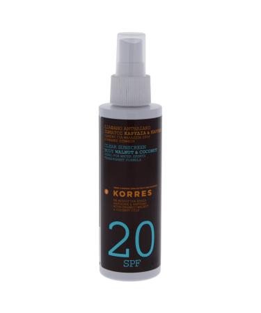 Korres Walnut and Coconut SPF 20 Clear Sunscreen Spray 150ml