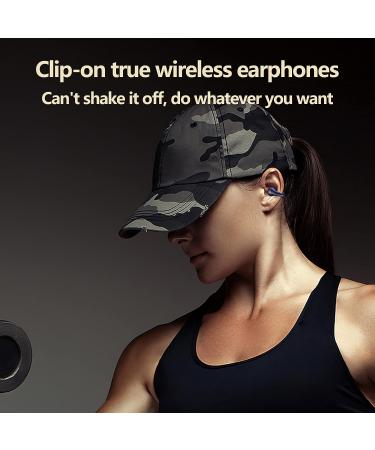 Taanimo Waterproof Mini Bone Conduction Earbuds w/ Earhooks | Bluetooth 5.3 Noise Cancelling Sports Headphones - Black - Buy Online on GoSupps.com