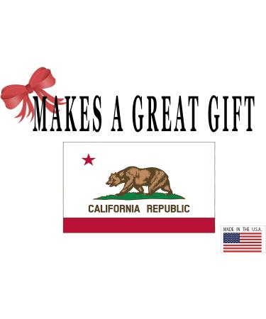 California State Flag Auto Decal CA Republic Bumper Sticker (3x5) - Buy Online on GoSupps.com