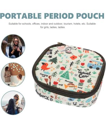 Stahad Girls Sanitary Organizer Bag - Menstrual Card Holder Makeup Wallet & Jewelry Storage - Buy Online on GoSupps.com