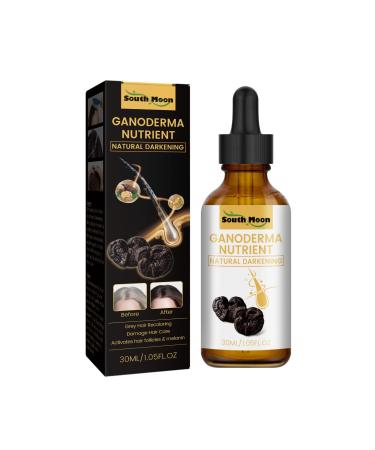 Black Shouwu Nourishing Serum Ganoderma Polygonum Serum Natural Anti-Greying Hair Darkening Serum for Stronger Thicker Longer Hair