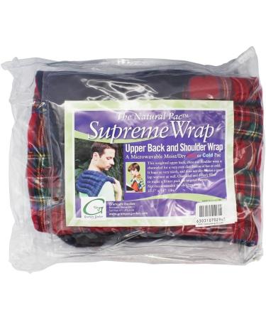 Grampa's Garden Supreme Wrap - Upper Back & Shoulder Relief | Royal Stewart Plaid Flannel - International Shipping Available - Buy Online on GoSupps.com