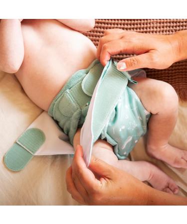 TotsBots Bamboozle Stretch Cloth Nappy Size 1 - Moss | Reusable Washable Nappy for Newborns (2-8kg) - Buy Online on GoSupps.com