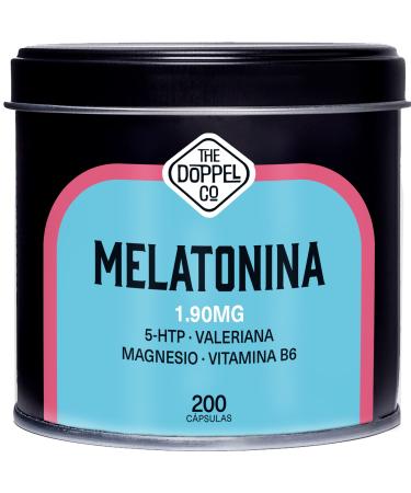 Melatonin 1.9 mg | 200 Capsules of 790 mg | Sleep Well, Cure + 6 Months | Melatonin with 5HTP, Magnesium, Valerian, Vitamin B6 | Sleep Stamp, Stimulates Sleep and Serotonin
