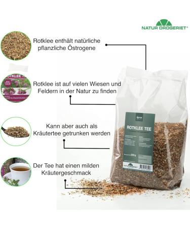  Natur Drogeriet Natur Drogeriet Red Clover Tea 200g - Menopause Tea - Mild Herbal Flavor - Vegan/Plant-Based - From Denmark - Buy Online on GoSupps.com