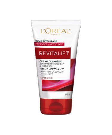 L Or al Paris Revitalift Makeup-Removing Cleansing Cream Face Cleanser & Toner with Vitamin C 150 mL
