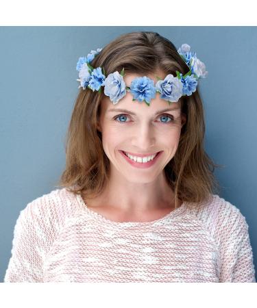 Cinaci Handmade Adjustable Sunflower Flower Wreath - Bridal Crown Garland for Weddings Parties & Girls - 8 Pieces - Buy Online on GoSupps.com