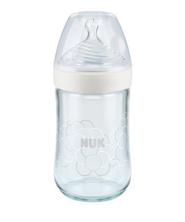 NUK Nature Sense baby bottle 0-6 months glass breast-like silicone teat