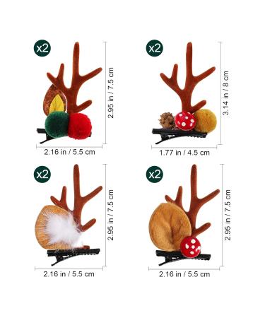 Beaupretty Christmas Deer Antlers Hair Clips for Couples - Cute Holiday Headgear & Hairpins for Kids | Merry Christmas Party Accessories - Buy Online on GoSupps.com
