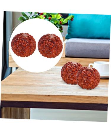 Homsfou 6 Stk Carving Decompression Lychi Balls - Wooden Acupressure Massage Balls for Stress Relief | International Shipping Available - Buy Online on GoSupps.com