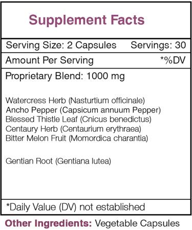 Secrets of the Tribe Herbal Munchies 60 Capsules, 1000 mg, Watercress, Cayenne, Gentian, Blessed Thistle, Centaury, Bitter Melon. Healthy Appetite Formula (60 Capsules) 60 Count (Pack of 1) - Buy Online on GoSupps.com