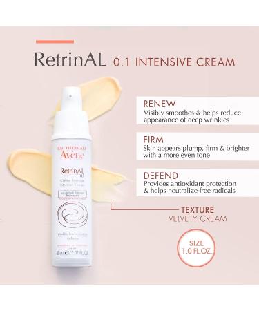 Eau Thermale Avene RetrinAL 0.1 Intensive Cream 1.01 oz - Reduce Signs of Aging, Brighten & Rejuvenate Skin - Buy Online on GoSupps.com