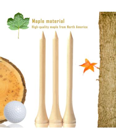 250 Pack Professional Bamboo Golf Tees 2-3/4 Inch - Biodegradable & Stronger Than Wood Tees for Less Friction - Buy Online on GoSupps.com