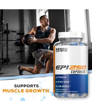 Epicatechin Extract Capsules 250mg - 180 Count | Supports Muscle Growth Nitric Oxide & Myostatin Inhibition | International Shipping Available - Buy Online on GoSupps.com