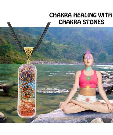Tofbs Chakra Crystal Pendant Necklace & Bracelet Set | Reiki Healing Jewelry for Men & Women | Positive Energy & Balance for Yoga & Meditation - Buy Online on GoSupps.com