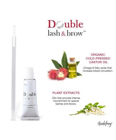 Buy Godefroy Double Lash & Brow Serum - Enhance Eyelash & Eyebrow Growth (0.1 fl oz) - Buy Online on GoSupps.com