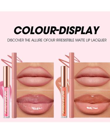  G n rique Lip pencil set lip pencil - natural moisturizing lipstick natural lipliner pencil and lip gloss for girls long-lasting lip moisturizer - Buy Online on GoSupps.com